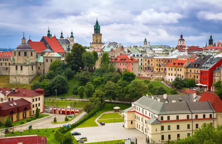 widok na miasto Lublin